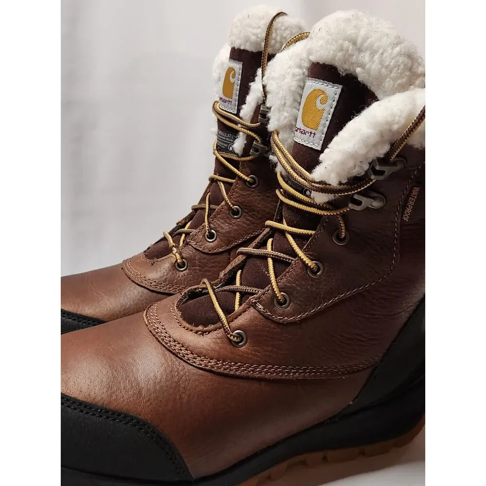 Carhartt Women’s Pellston Waterproof Insulated Winter Boots Size 8.5